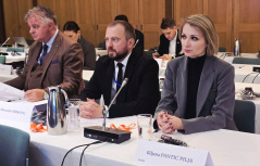 1 December 2025 Biljana Pantic Pilja and Aleksandar Mirkovic at the meeting of the PACE Committee on Legal Affairs and Human Rights