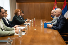 4. март 2026. Председница Народне скупштине са амбасадором Италије у Србији