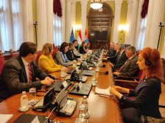 9. октобар 2024. Чланови ПГП са Мађарском са председником мађарског Парламента