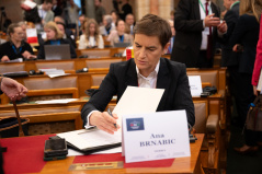 12. maj 2025. Predsednice Narodne skupštine Ana Brnabić na Konferenciji predsednika parlamenata