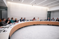 14. мај 2025. Председница Народне скупштине Ана Брнабић са члановима два одбора холандског парламента