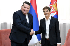 16 February 2026 The Speaker of the National Assembly of the Republic of Serbia with the Speaker of the National Assembly of the Republic of Srpska