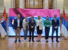 18 September 2025 The members of the PFG with Portugal with the Ambassador of Portugal to the Republic of Serbia