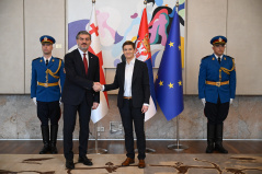 18 December 2025 National Assembly Speaker Ana Brnabic and Georgian President Mikheil Kavelashvili