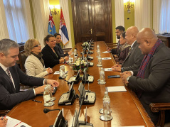 21 November 2024 The National Assembly Deputy Speaker in meeting with the Prime Minister of Tuvalu