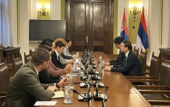 27 January 2026 National Assembly Speaker Ana Brnabic in meeting with Japanese Ambassador Akira Imamura