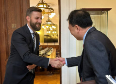 6 June 2025 The Head of the PFG with the Republic of Korea and the Ambassador of the Republic of Korea in the Republic of Serbia