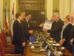 6. октобар 2014. Потпредседник Народне скупштине са делегацијом Одбора за питања Европске уније Сената Парламента Републике Чешке