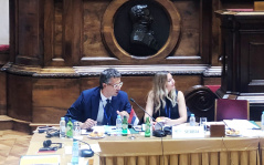23 September 2019 MPs Mladen Grujic and Dr Aleksandra Jerkov at the meeting of the Steering Committee of the Twelve Plus Group 